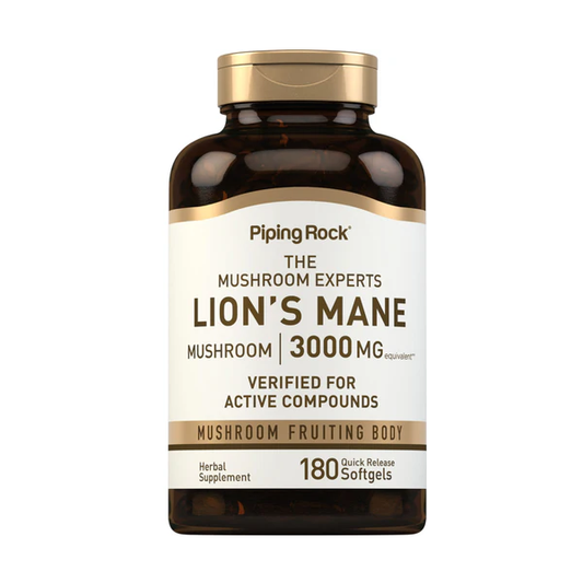 Fungo Lion's Mane 3000mg - 180 softgels - potenziatore cognitivo naturale