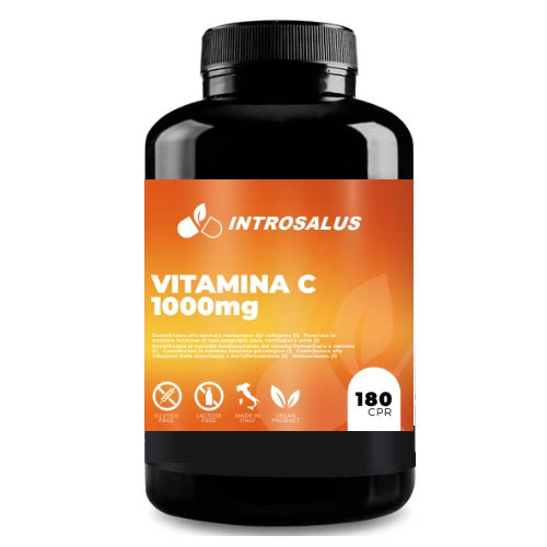 Vitamina C 1000mg - 180 compresse - supporto immunitario, antiossidante, energia