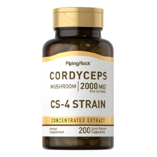 Fungo Cordyceps 2000 mg – 200 capsule - energia, resistenza e supporto immunitario