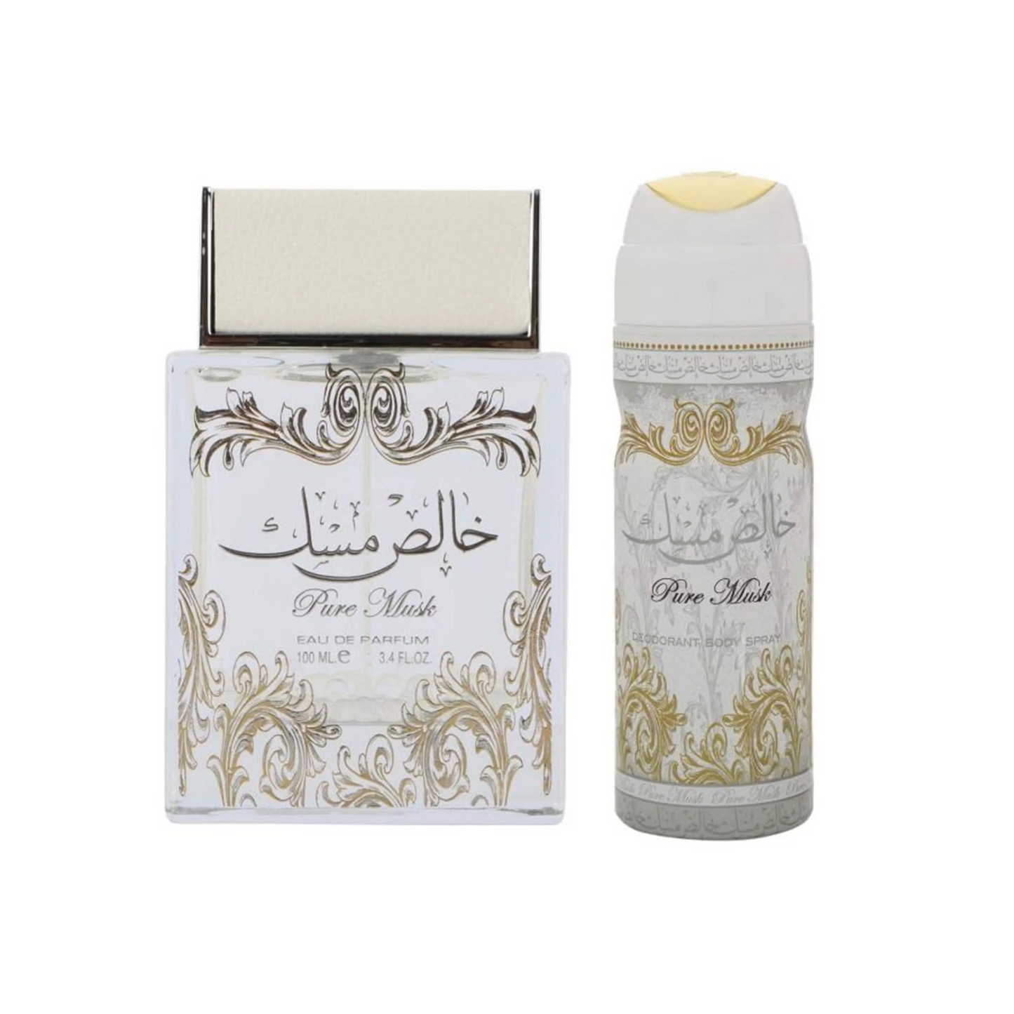 Lattafa Pure Musk eau de parfum spray 100ml deodorant spray 50ml gift set