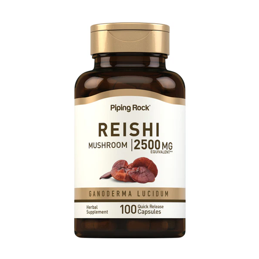 Fungo Reishi 2500 mg - 100 capsule - difese immunitarie, energia e benessere